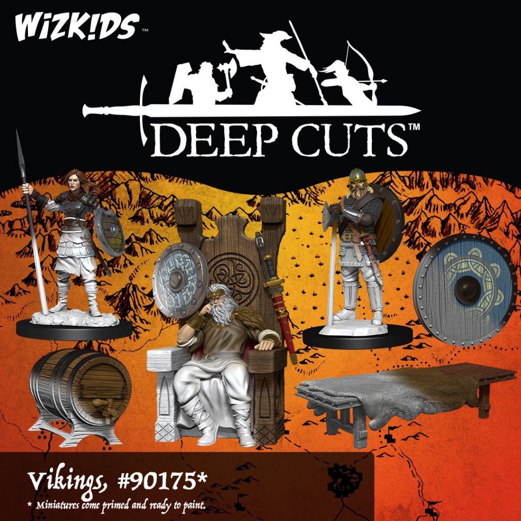 Wizkids Deep Cuts Vikings Miniatures Set Starburst Magazine